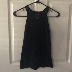 INC Tank Sweater Crew Top Black Glittery Me…